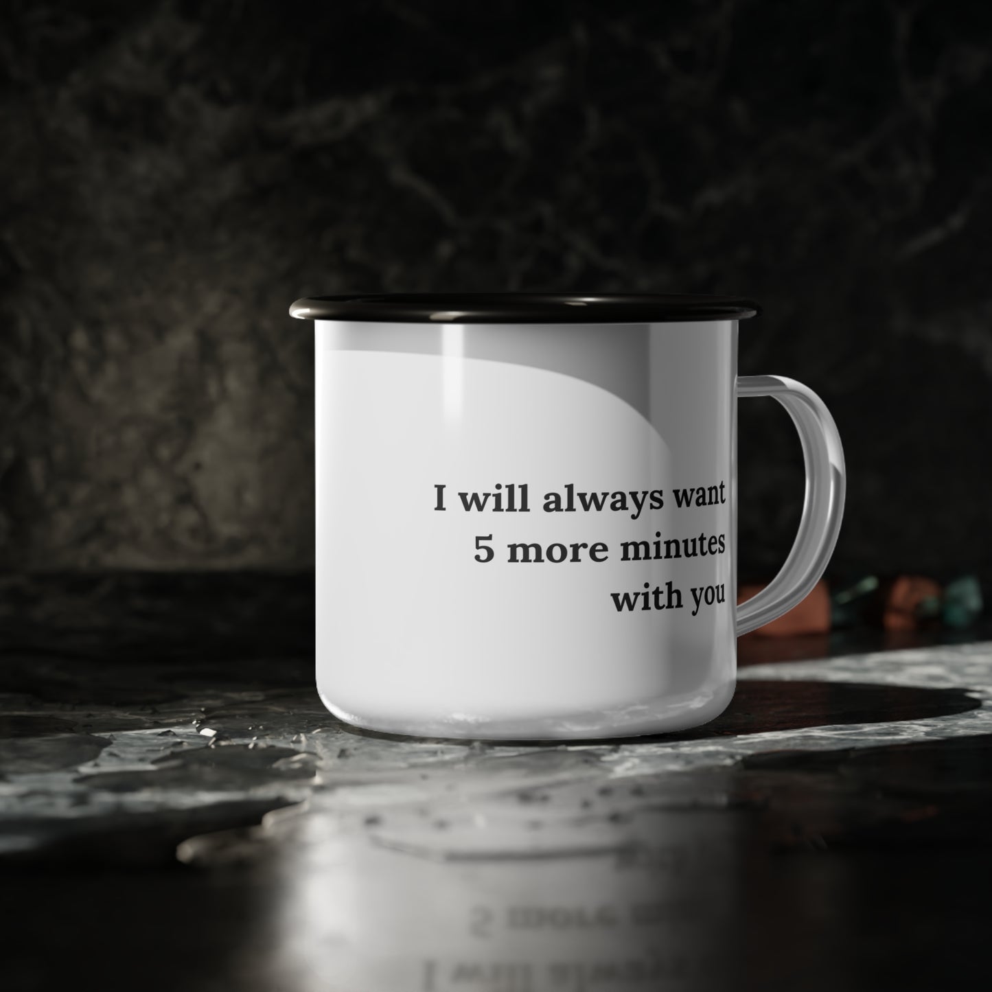 Five More Minutes With You Mug, Stainless Steel, Minimalist Farmhouse, Eco-Friendly, Sustainable