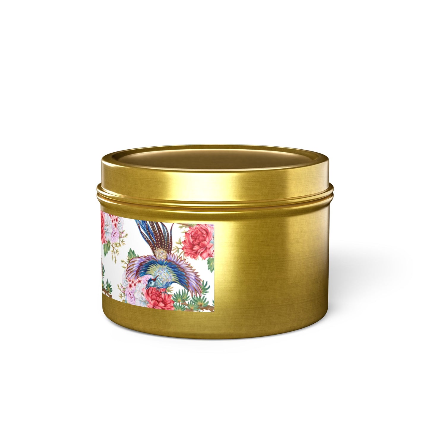 Floral Tin Candle - Aromatic Home and Travel Decor for Relaxation, Eco-Friendly, Sustainable