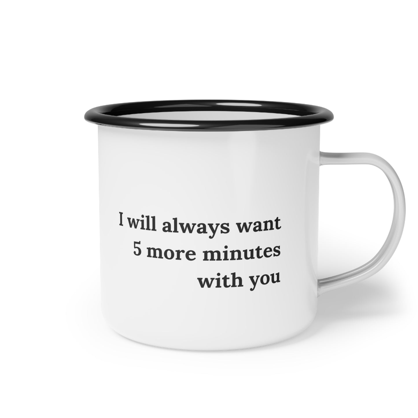 Five More Minutes With You Mug, Stainless Steel, Minimalist Farmhouse, Eco-Friendly, Sustainable