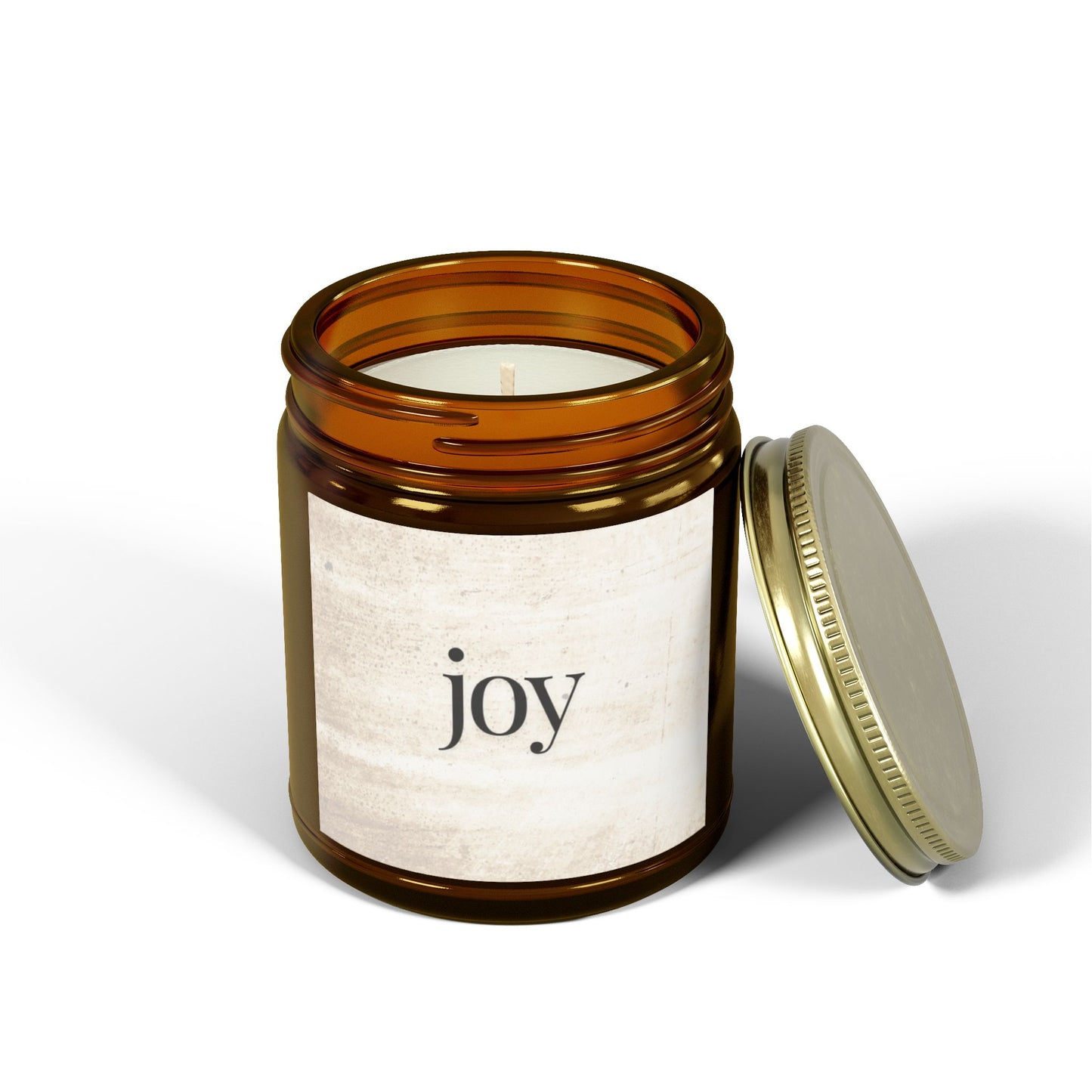 Home Non-Toxic Soy Jar Candle (Multi-Size, Amber Jar), Eco-Friendly, Sustainable