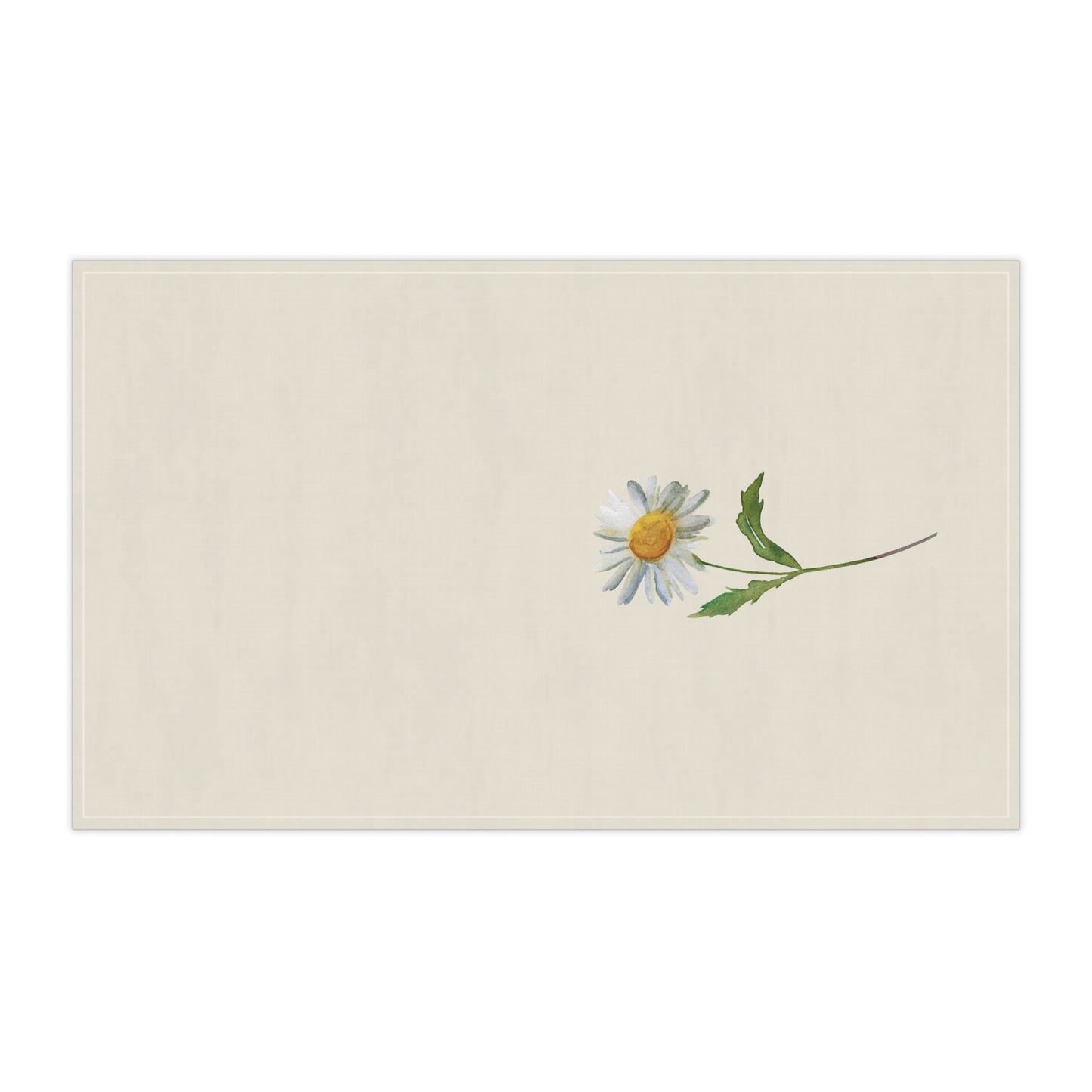 Daisy Floral Cotton Tea Towels, Flower Kitchen Towels, Farmhouse, Cottage Décor, Flour Sack Towel, Dish Towel, Eco-Friendly, Sustainable