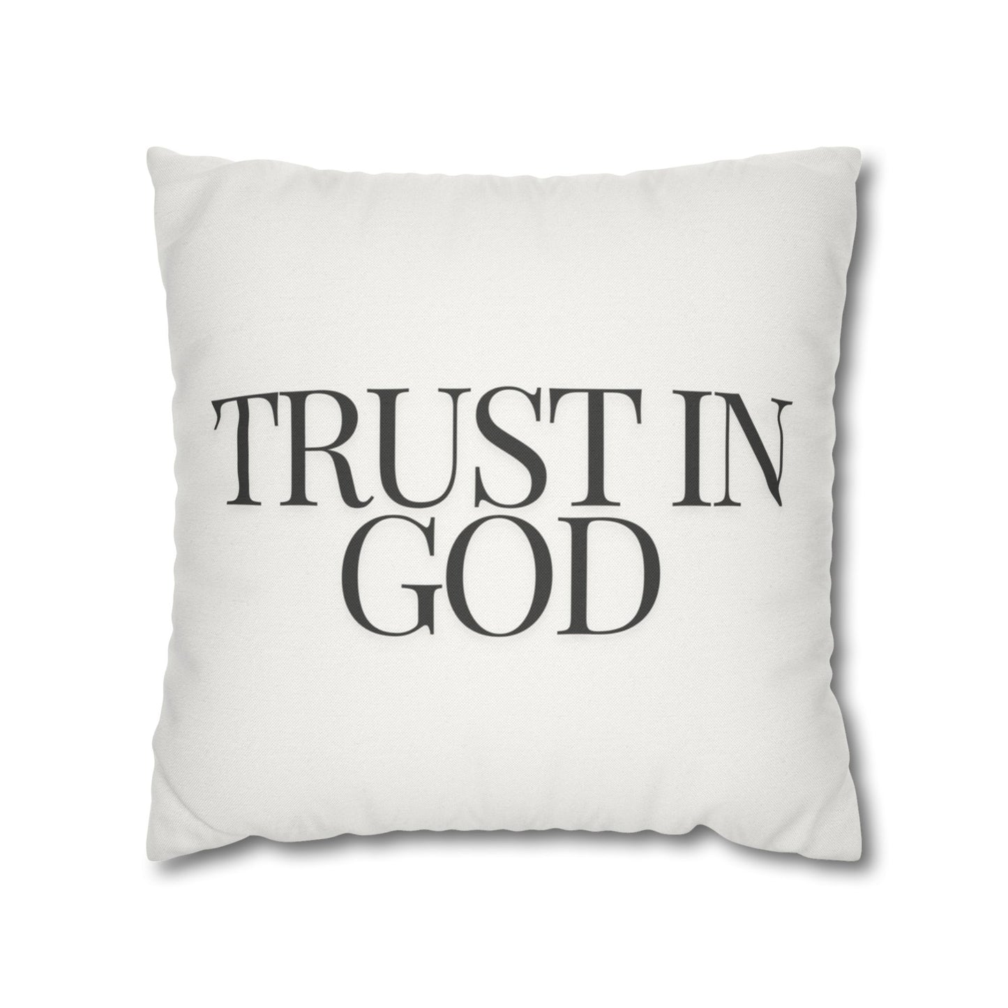 Trust Minimalist Design Throw Pillow Cover, Eco-Friendly, Sustainable