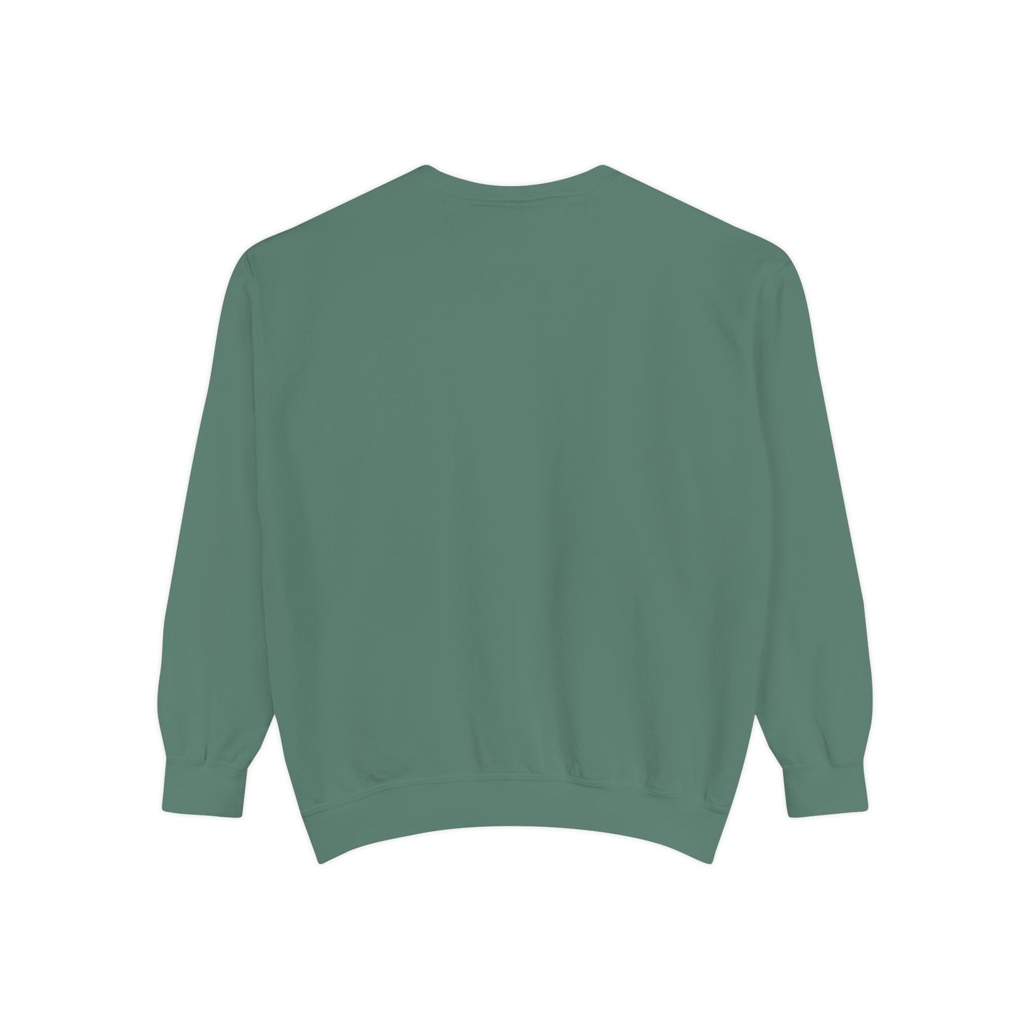 Cross Embroidered Comfort Colors Oversized Sweatshirt, Eco-Friendly, Sustainable