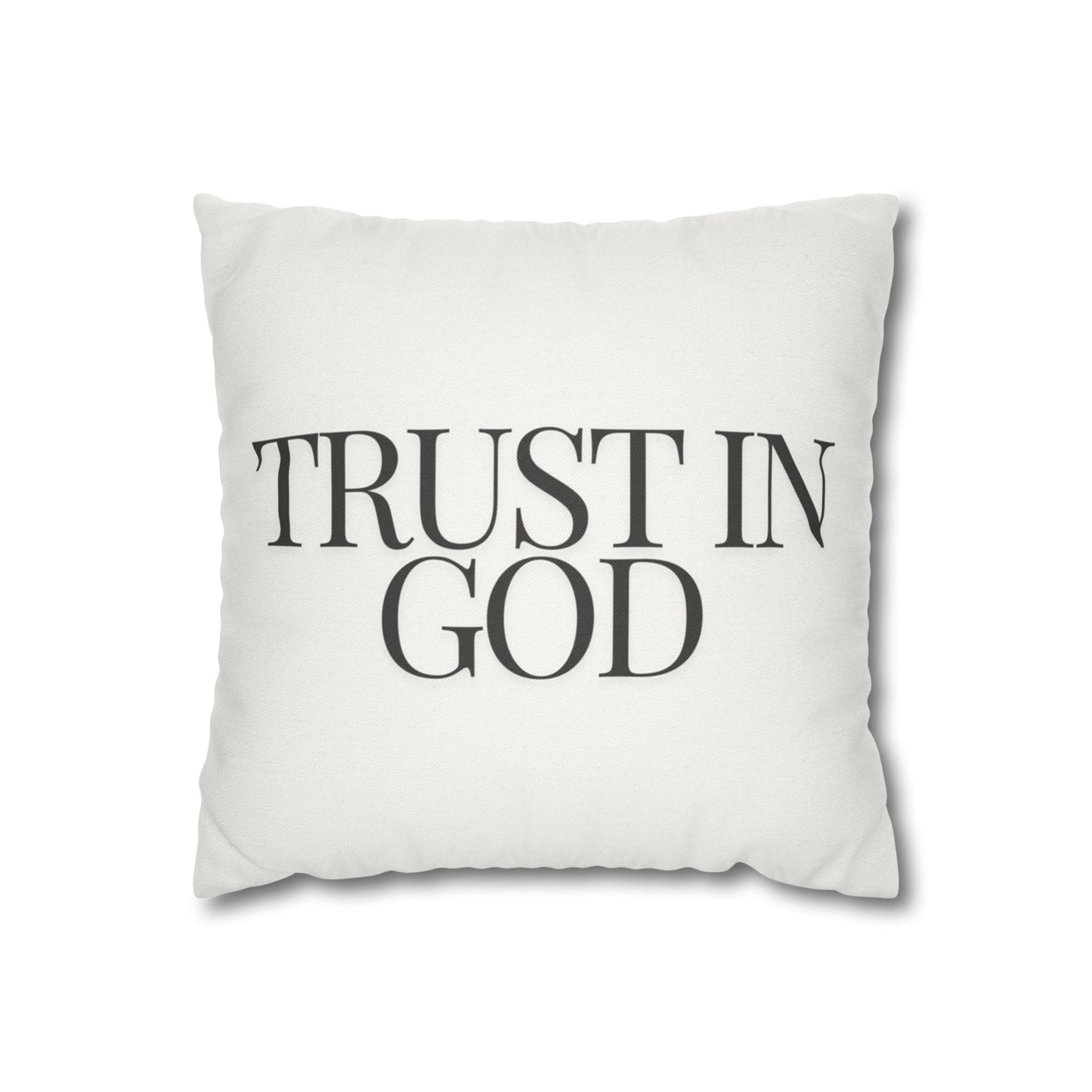 Trust Minimalist Design Throw Pillow Cover, Eco-Friendly, Sustainable