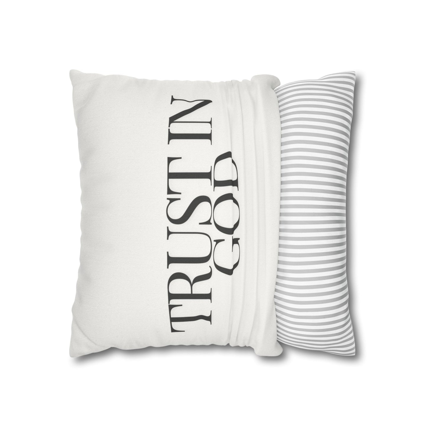 Trust Minimalist Design Throw Pillow Cover, Eco-Friendly, Sustainable