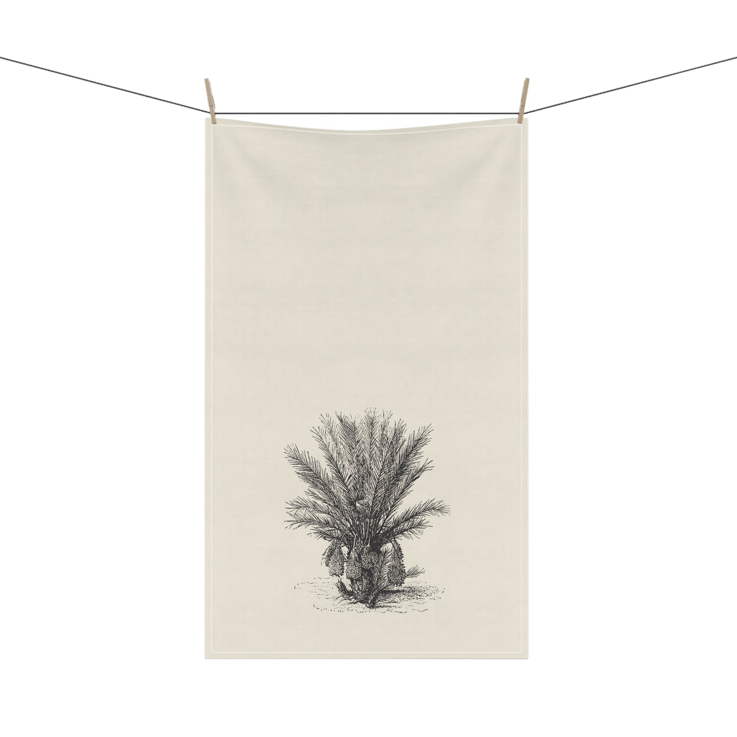 Palm Tree Cotton Tea Towel, Tropical, Coastal, Minimalist, Eco-Friendly, Sustainable