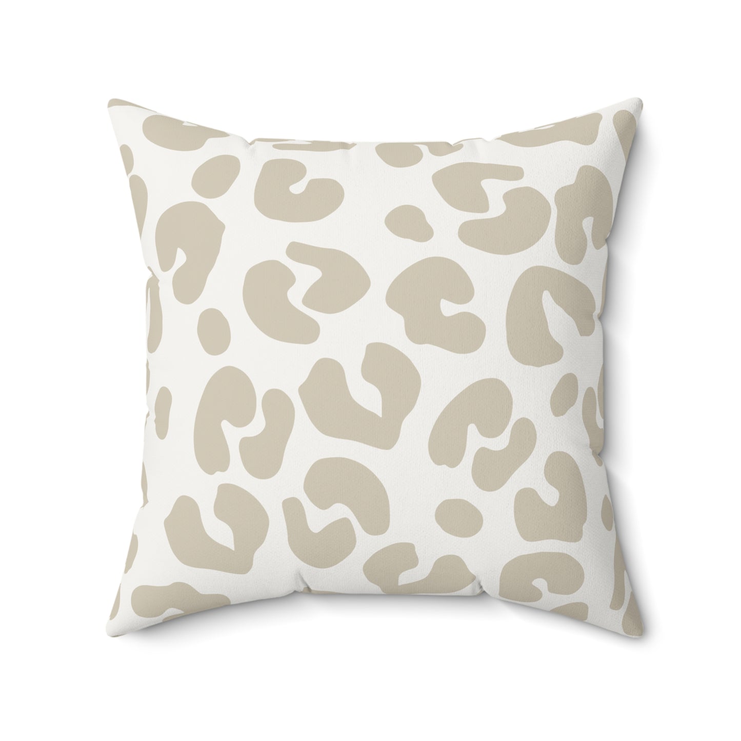 Faux Suede Cheetah Modern Minimalist Throw Pillow, Eco-Friendly, Sustainable