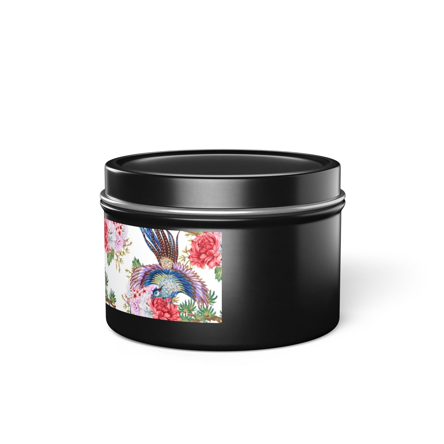 Floral Tin Candle - Aromatic Home and Travel Decor for Relaxation, Eco-Friendly, Sustainable