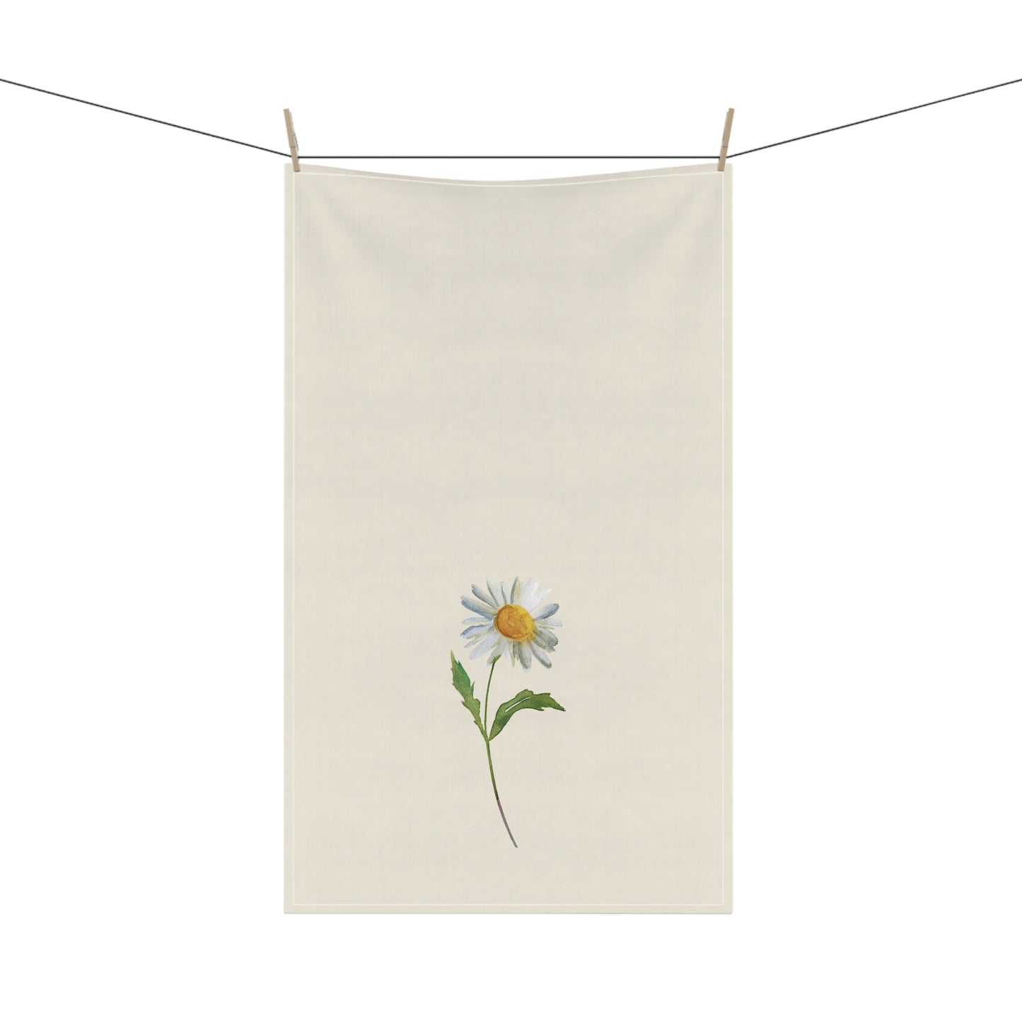 Daisy Floral Cotton Tea Towels, Flower Kitchen Towels, Farmhouse, Cottage Décor, Flour Sack Towel, Dish Towel, Eco-Friendly, Sustainable