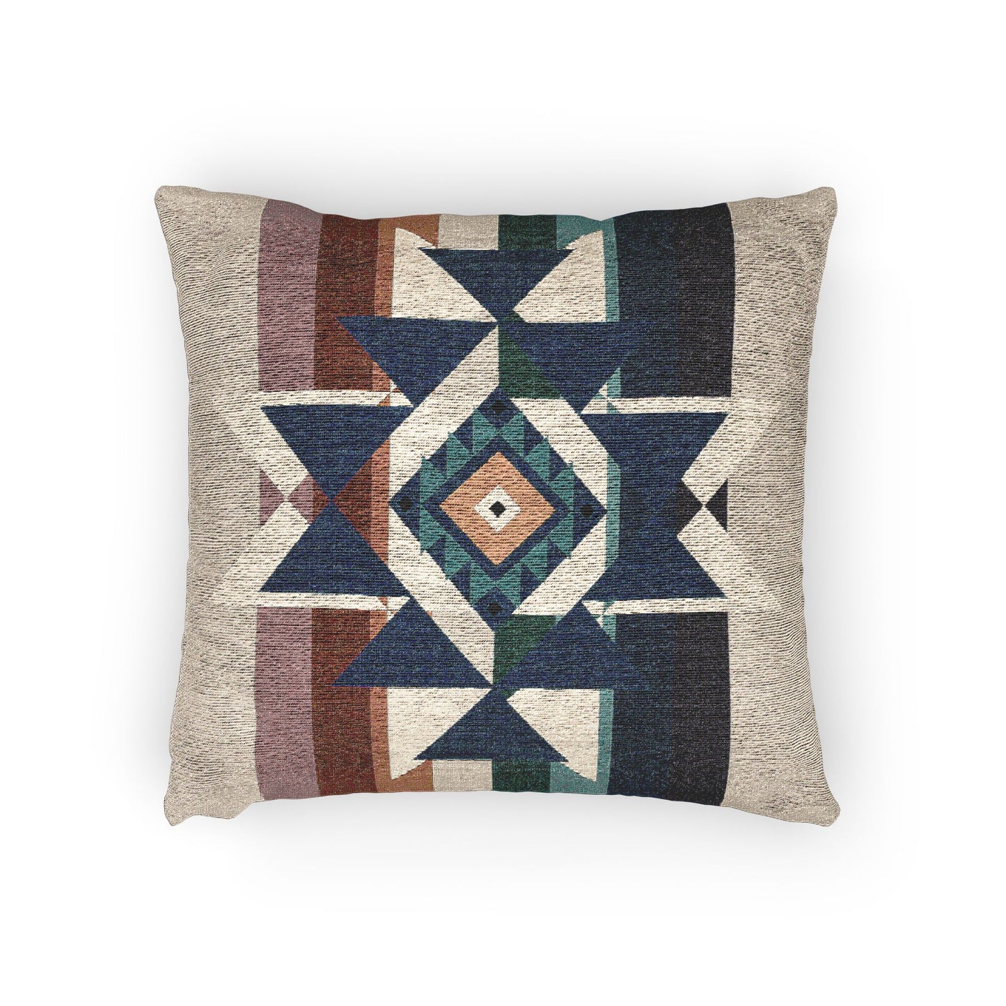 Woven Southwest Western Throw Pillow, Boho Home Decor, Tribal, Geometric, Home Decor