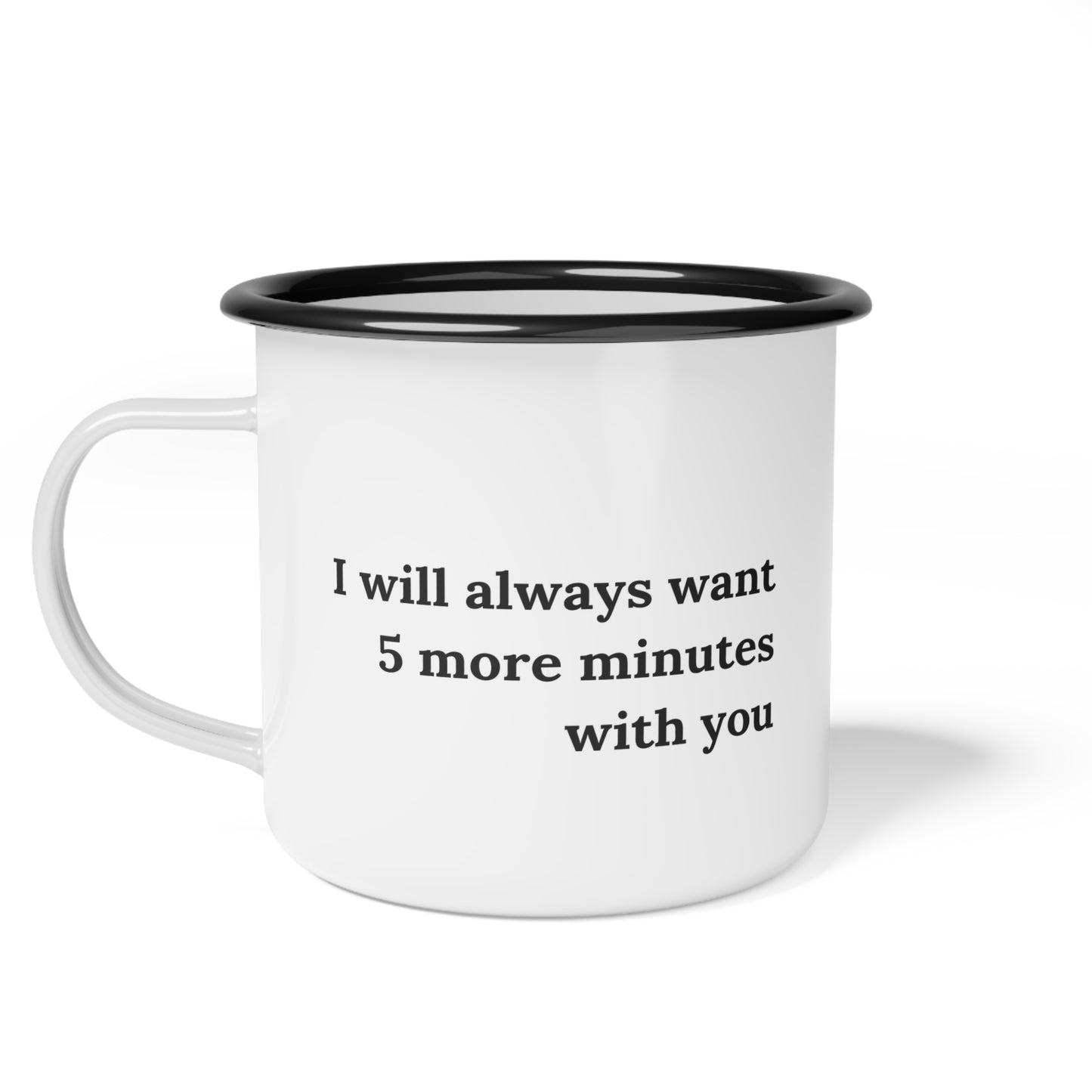 Five More Minutes With You Mug, Stainless Steel, Minimalist Farmhouse, Eco-Friendly, Sustainable