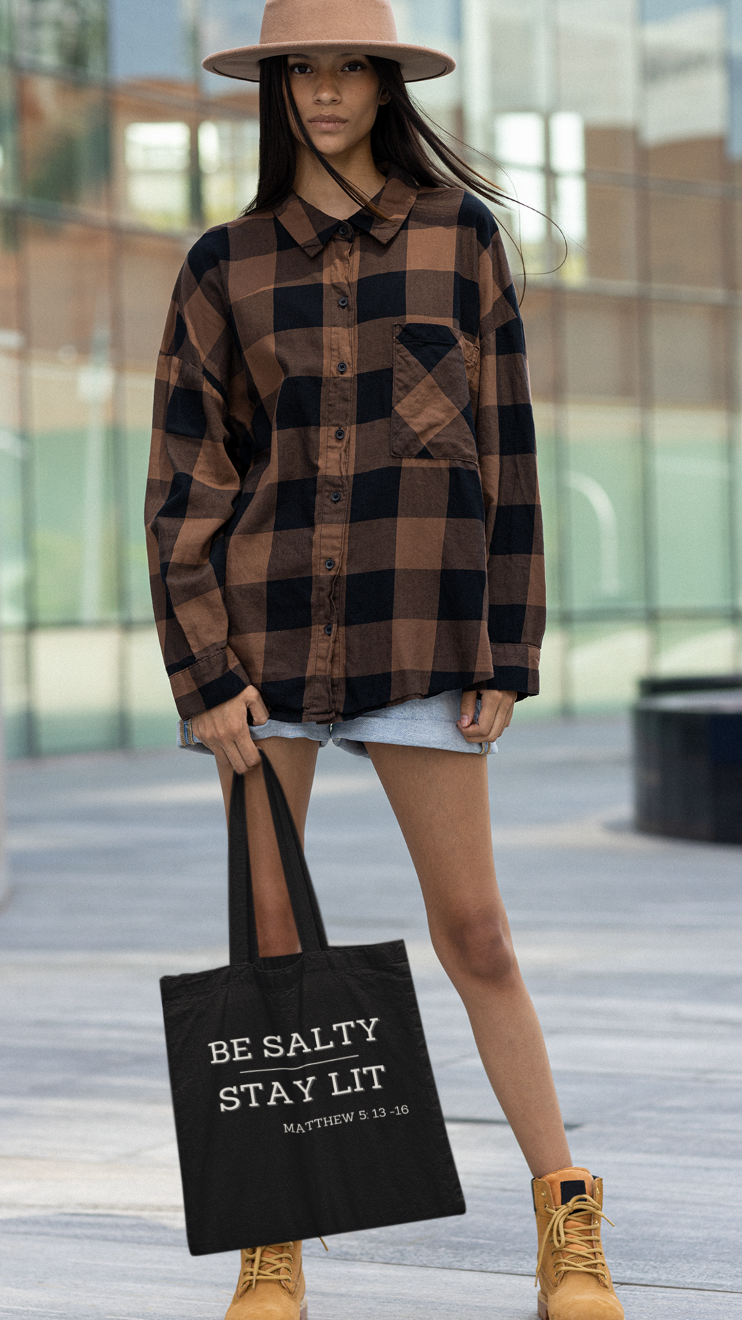 Be Salty Stay Lit Cotton Reusable Reusable Tote Bag, Eco-Friendly, Sustainable