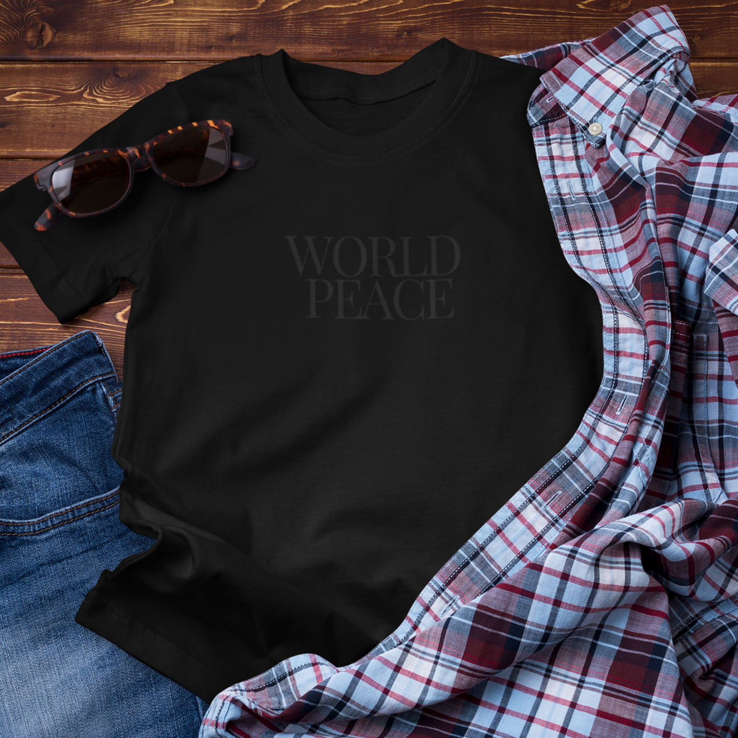 World Peace Cotton T-Shirt, Eco-Friendly, Sustainable