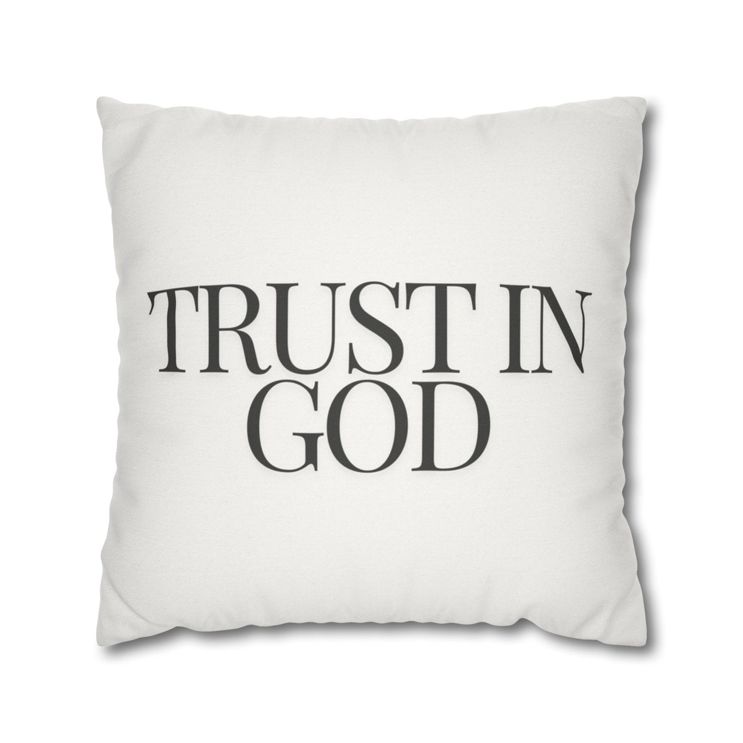 Trust Minimalist Design Throw Pillow Cover, Eco-Friendly, Sustainable