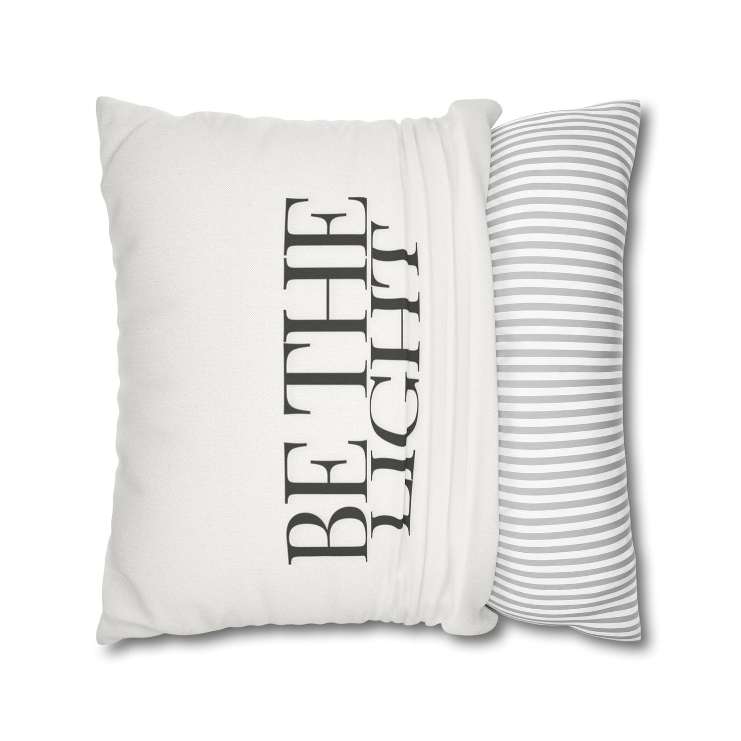 Light Minimalist Design Throw Pillow Cover, Eco-Friendly, Sustainable