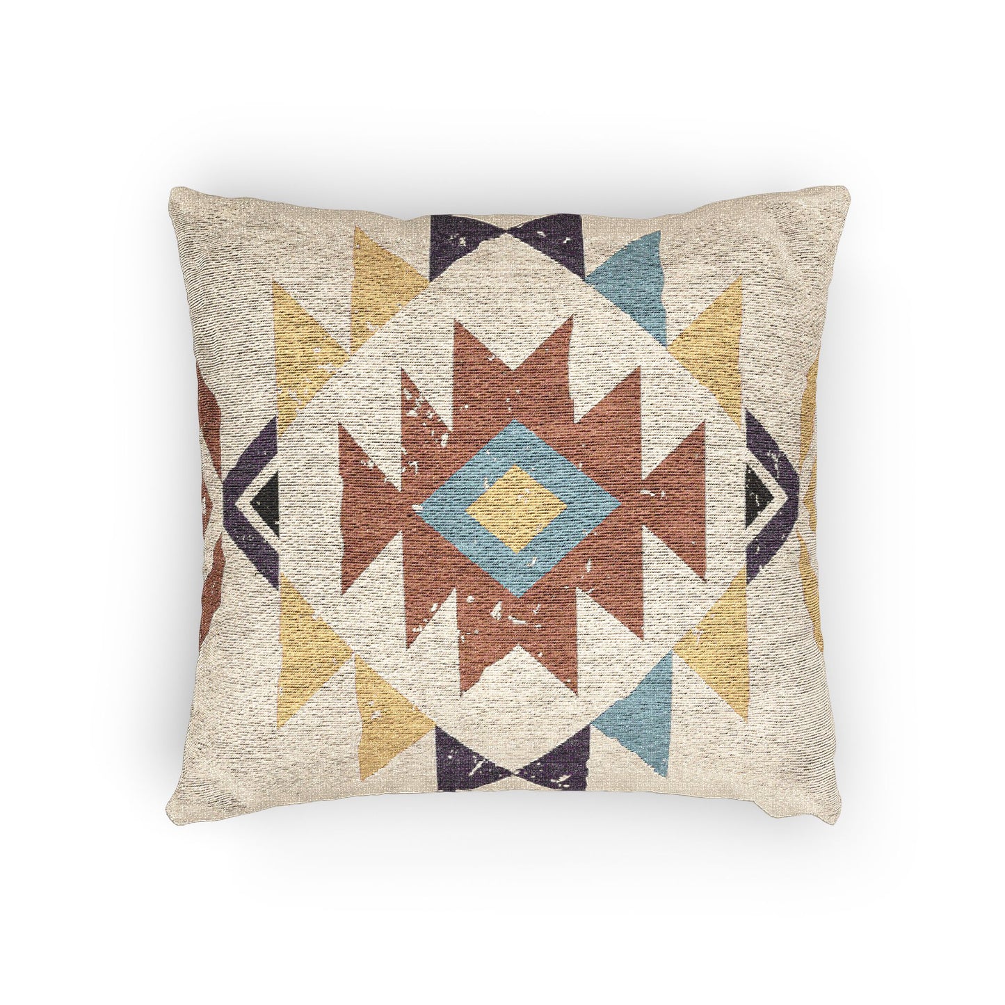 Bohemian Woven Throw Pillow | Rustic Decor, Tribal, Country, Western Home, Southwest Decor