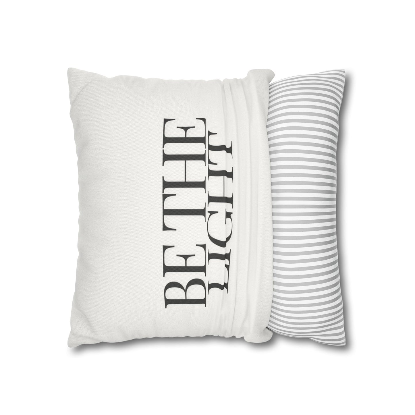 Light Minimalist Design Throw Pillow Cover, Eco-Friendly, Sustainable