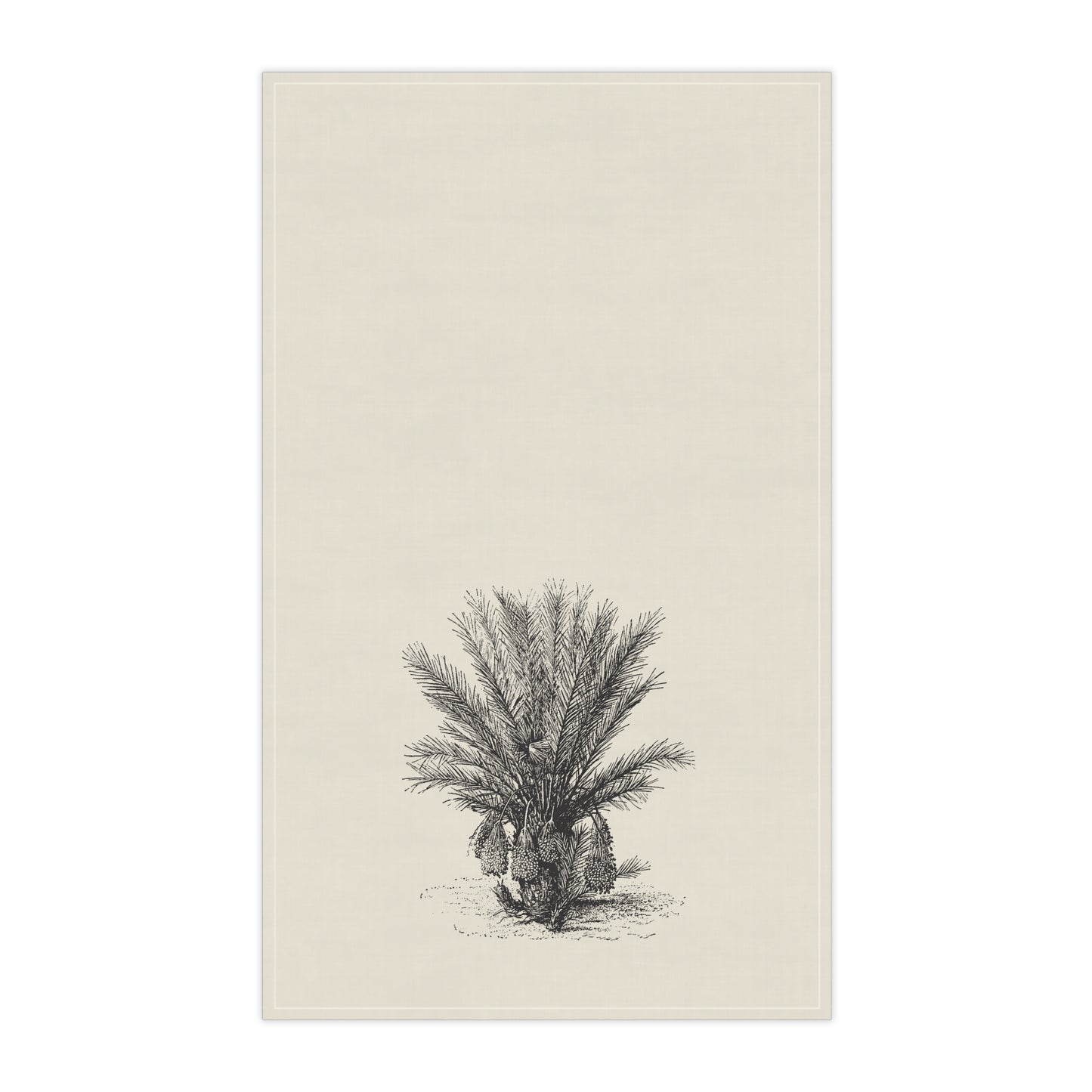 Palm Tree Cotton Tea Towel, Tropical, Coastal, Minimalist, Eco-Friendly, Sustainable