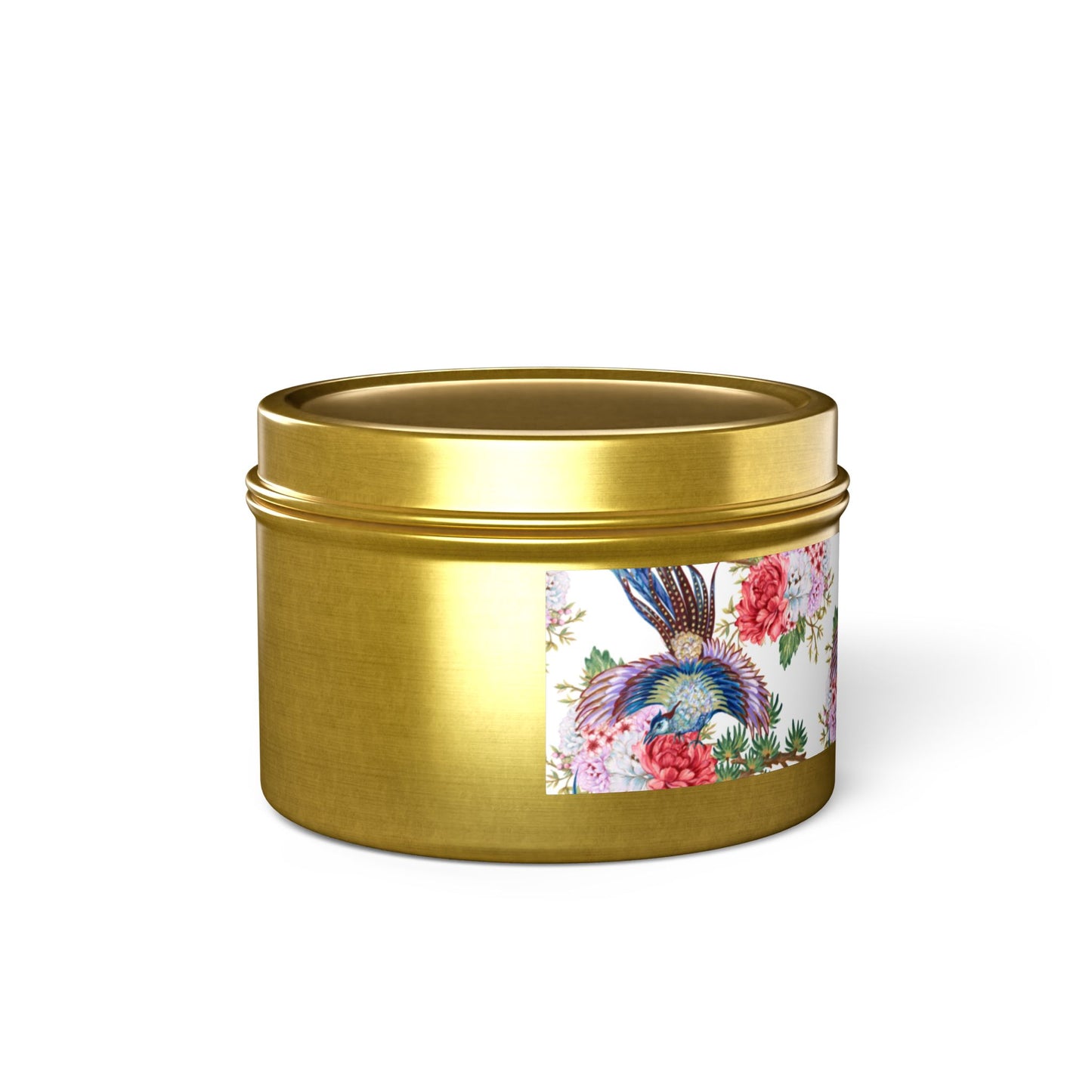 Floral Tin Candle - Aromatic Home and Travel Decor for Relaxation, Eco-Friendly, Sustainable