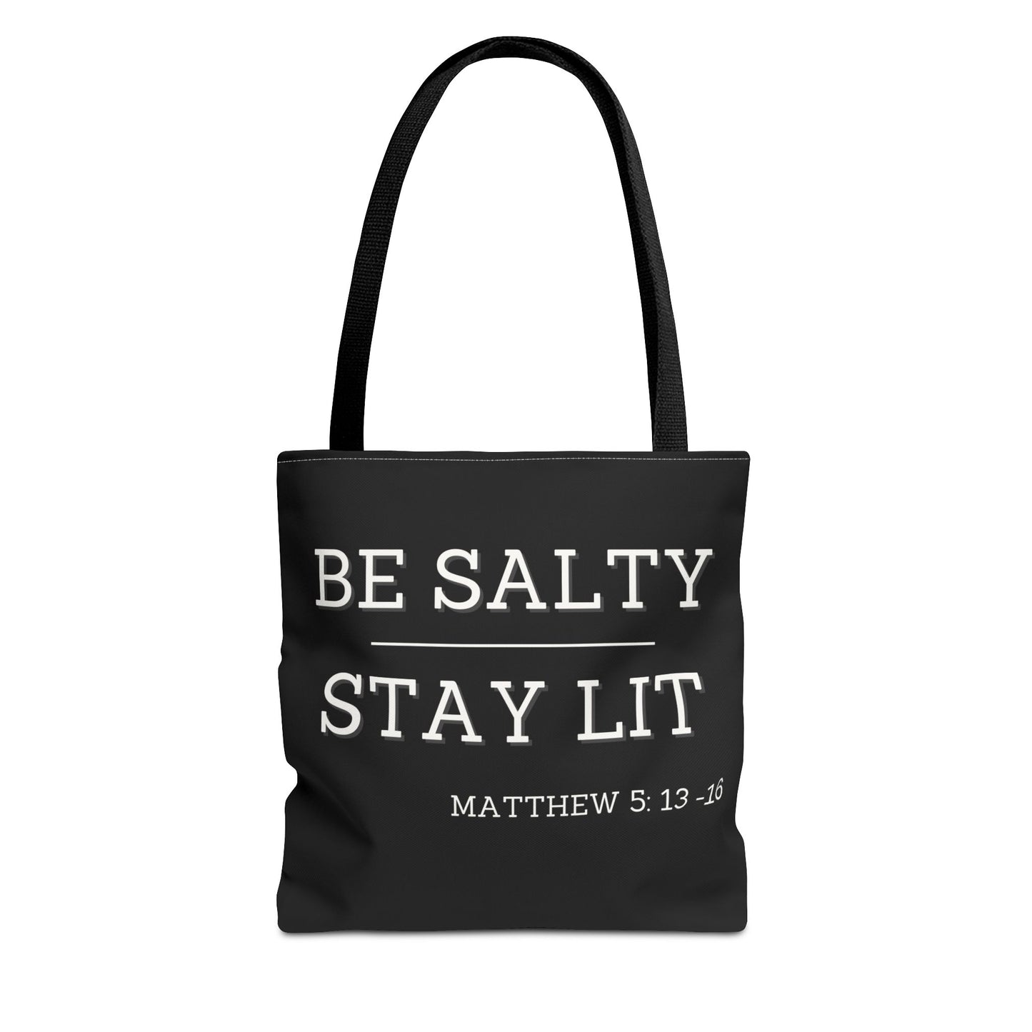 Be Salty Stay Lit Cotton Reusable Reusable Tote Bag, Eco-Friendly, Sustainable