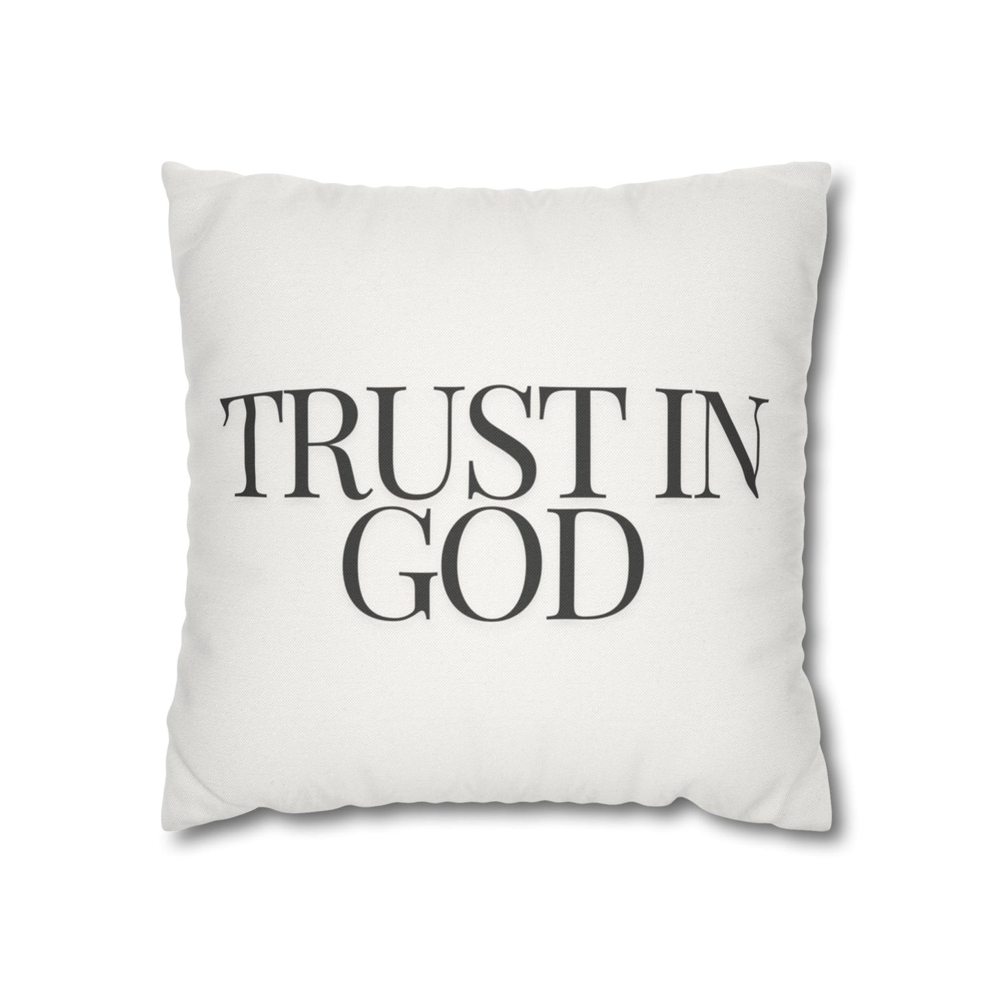 Trust Minimalist Design Throw Pillow Cover, Eco-Friendly, Sustainable