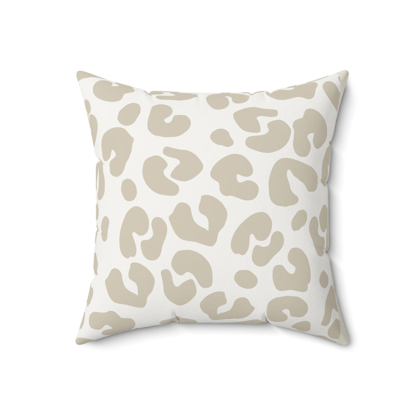 Faux Suede Cheetah Modern Minimalist Throw Pillow, Eco-Friendly, Sustainable