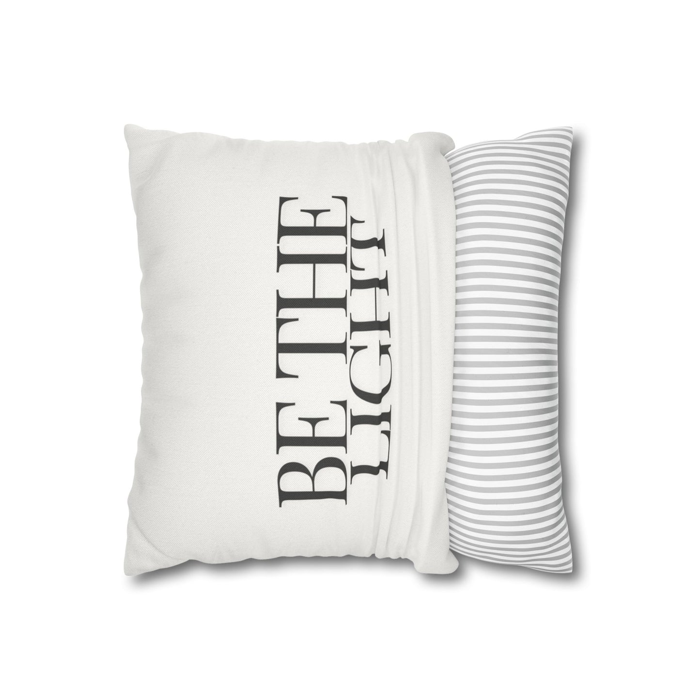 Light Minimalist Design Throw Pillow Cover, Eco-Friendly, Sustainable