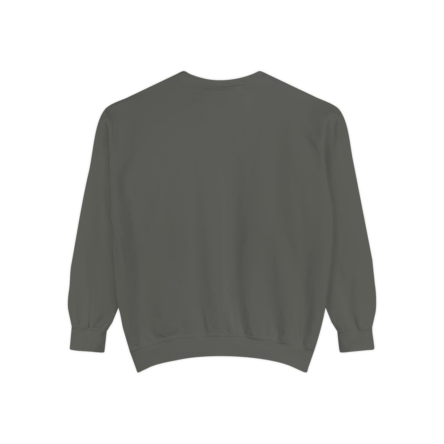 Cross Embroidered Comfort Colors Oversized Sweatshirt, Eco-Friendly, Sustainable