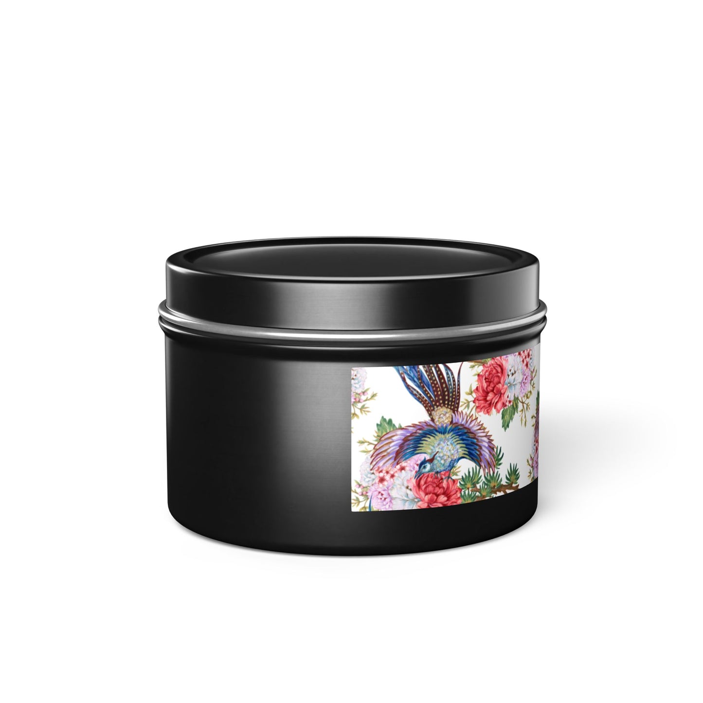 Floral Tin Candle - Aromatic Home and Travel Decor for Relaxation, Eco-Friendly, Sustainable