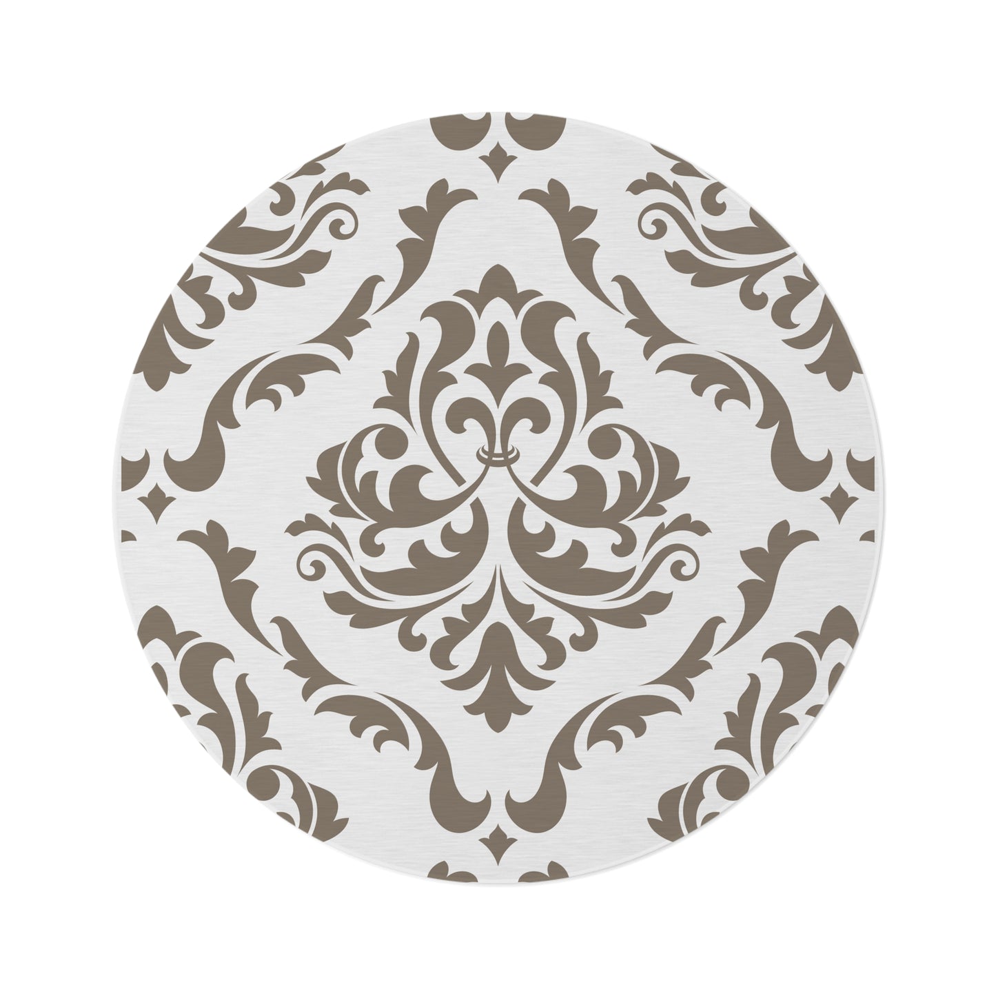 Vintage Victorian Inspired Style Washable Round Rug, Eco-Friendly, Sustainable