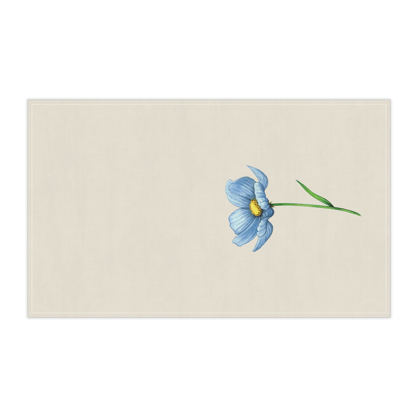 Blue Floral Cotton Kitchen Towels, Flower Kitchen Towels, Farmhouse, Cottage Décor, Flour Sack Towel, Dish Towel, Eco-Friendly, Sustainable