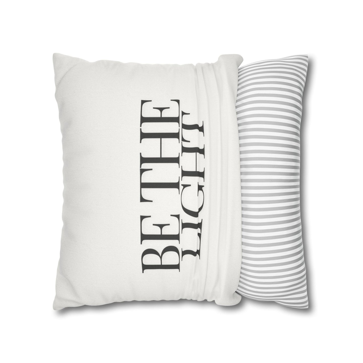 Light Minimalist Design Throw Pillow Cover, Eco-Friendly, Sustainable