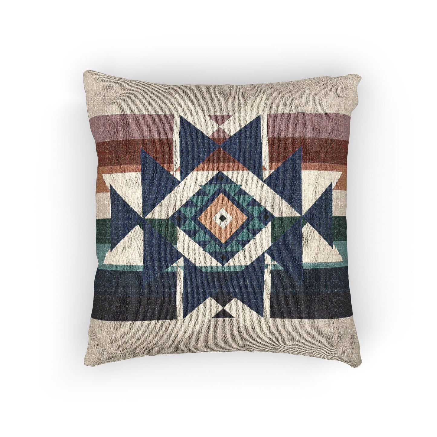Woven Southwest Western Throw Pillow, Boho Home Decor, Tribal, Geometric, Home Decor