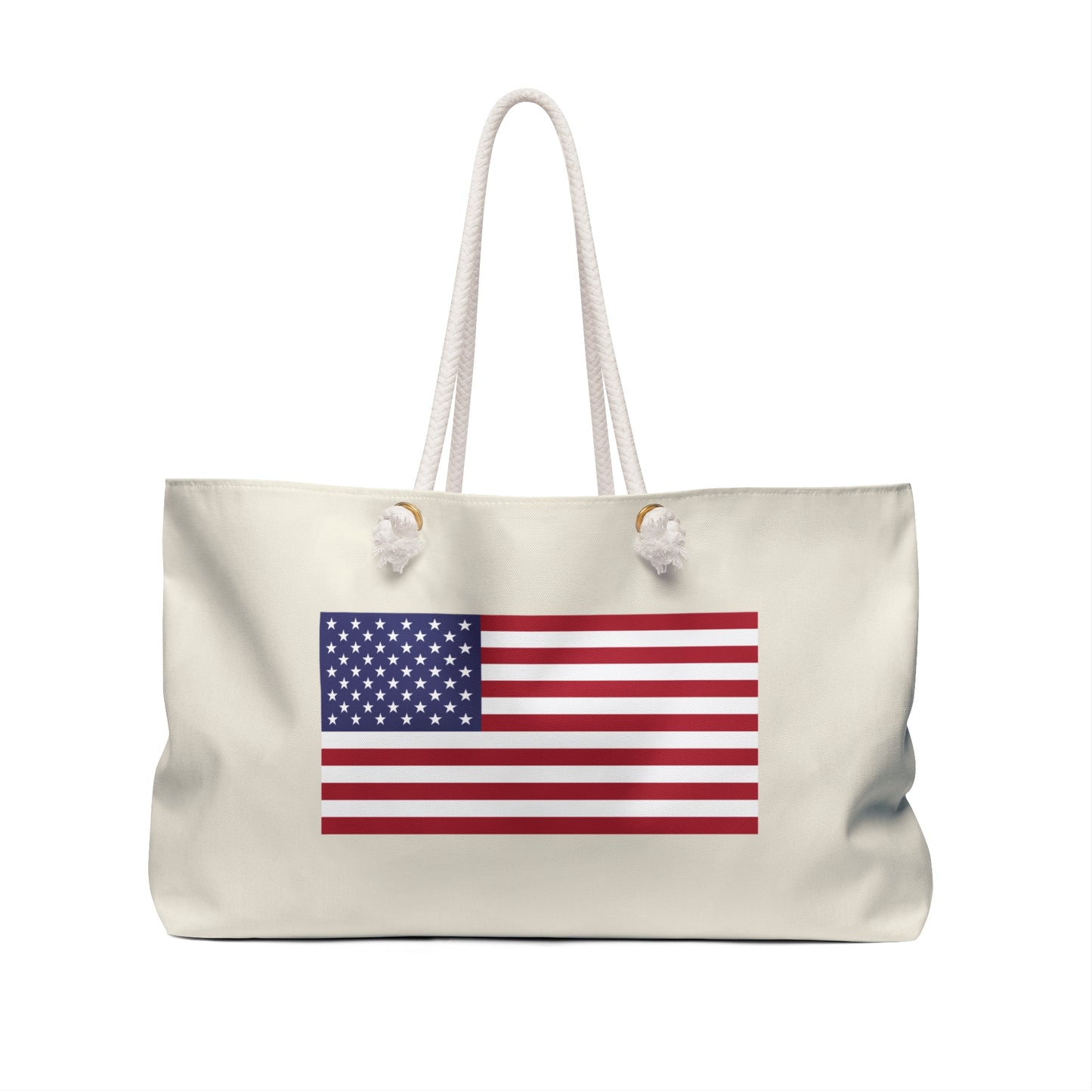 American Flag Weekender Tote Bag, Eco-Friendly Sustainable Travel Tote