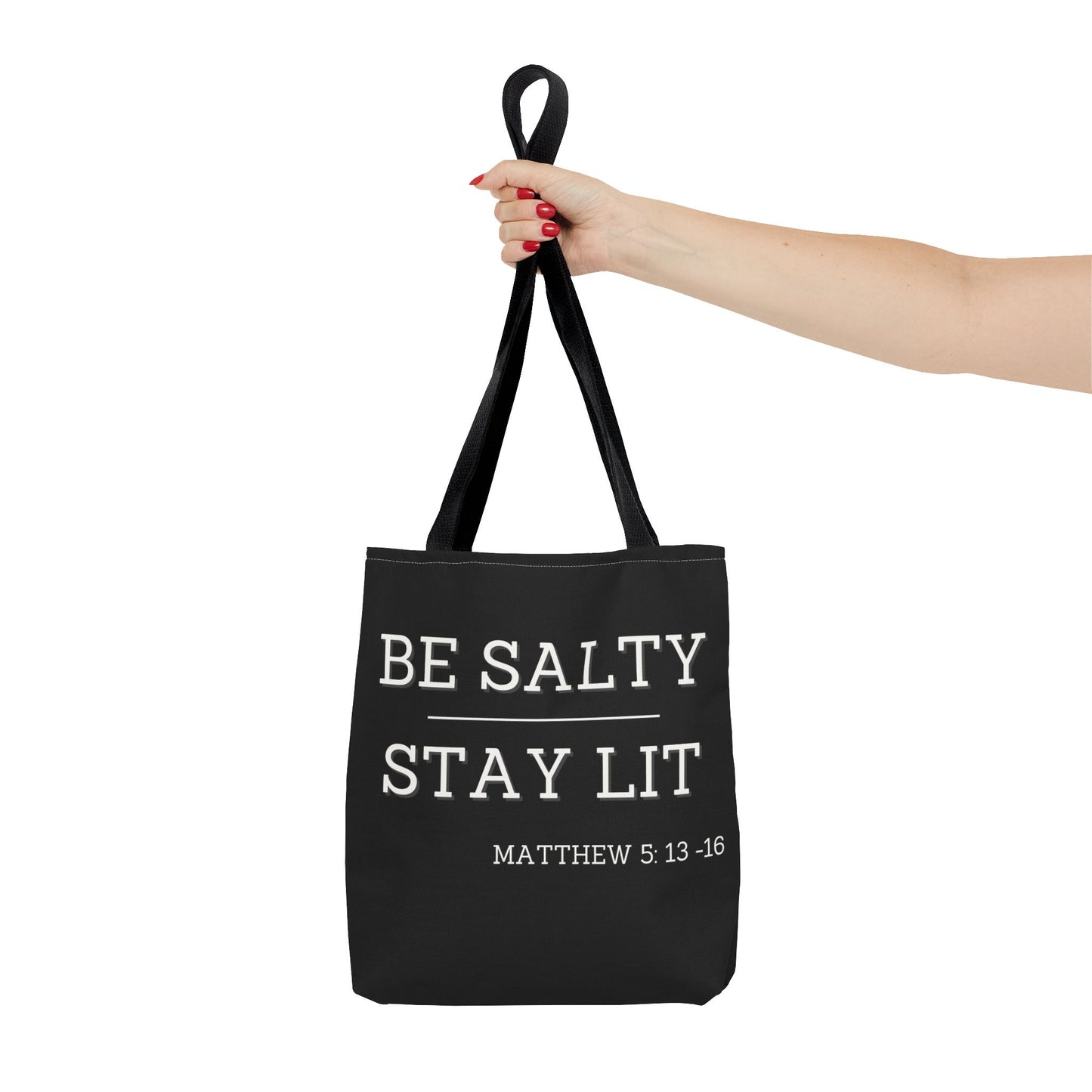 Be Salty Stay Lit Cotton Reusable Reusable Tote Bag, Eco-Friendly, Sustainable