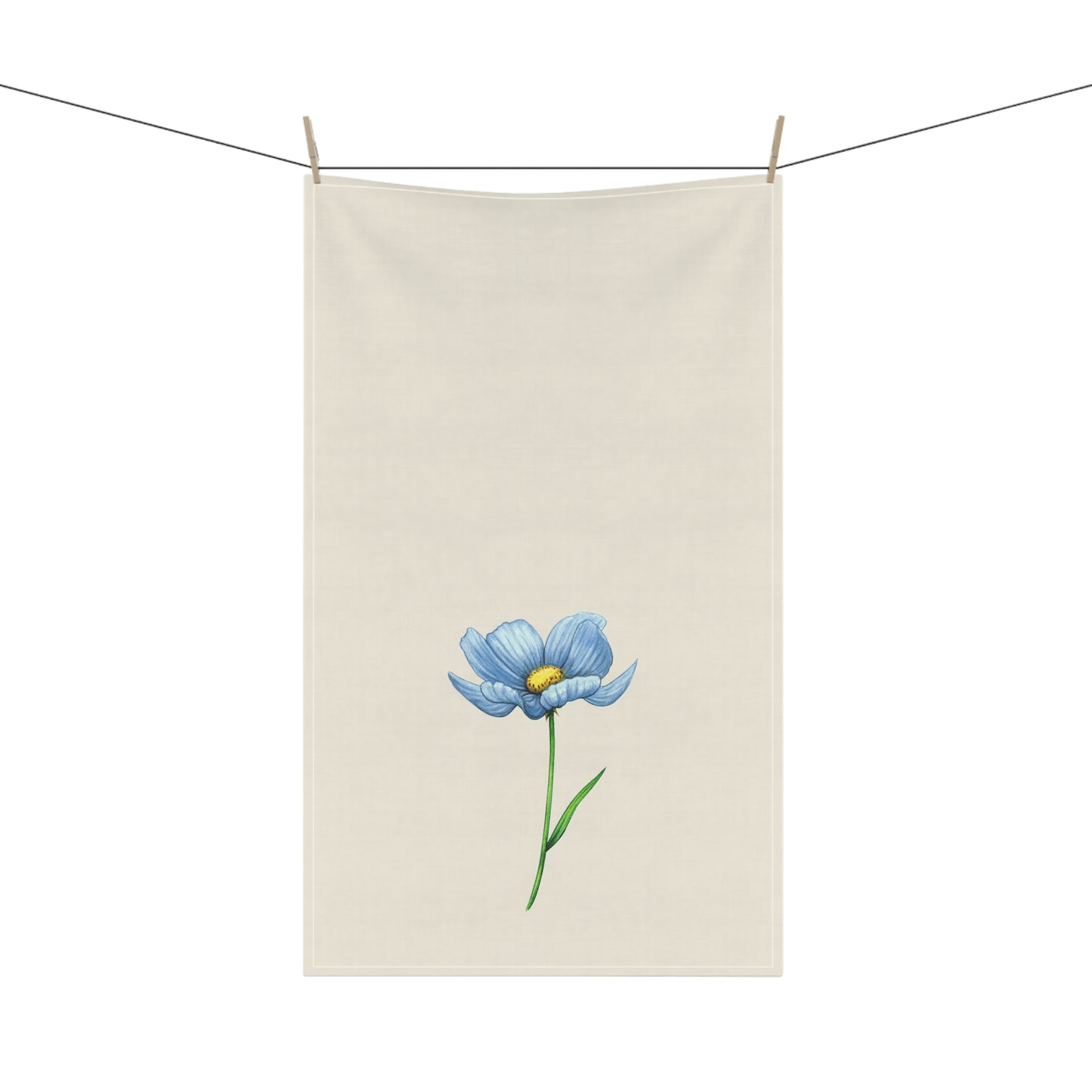 Blue Floral Cotton Kitchen Towels, Flower Kitchen Towels, Farmhouse, Cottage Décor, Flour Sack Towel, Dish Towel, Eco-Friendly, Sustainable