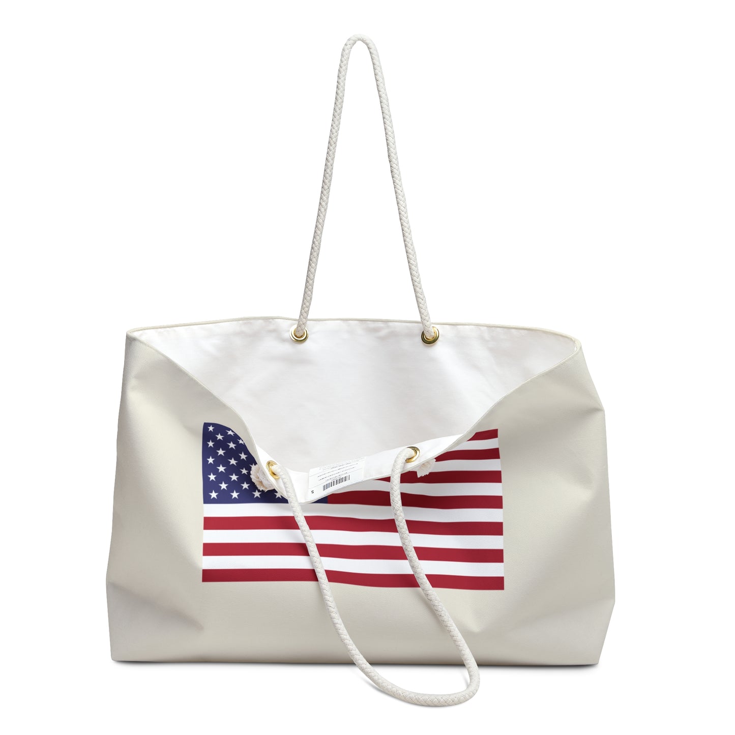 American Flag Weekender Tote Bag, Eco-Friendly Sustainable Travel Tote