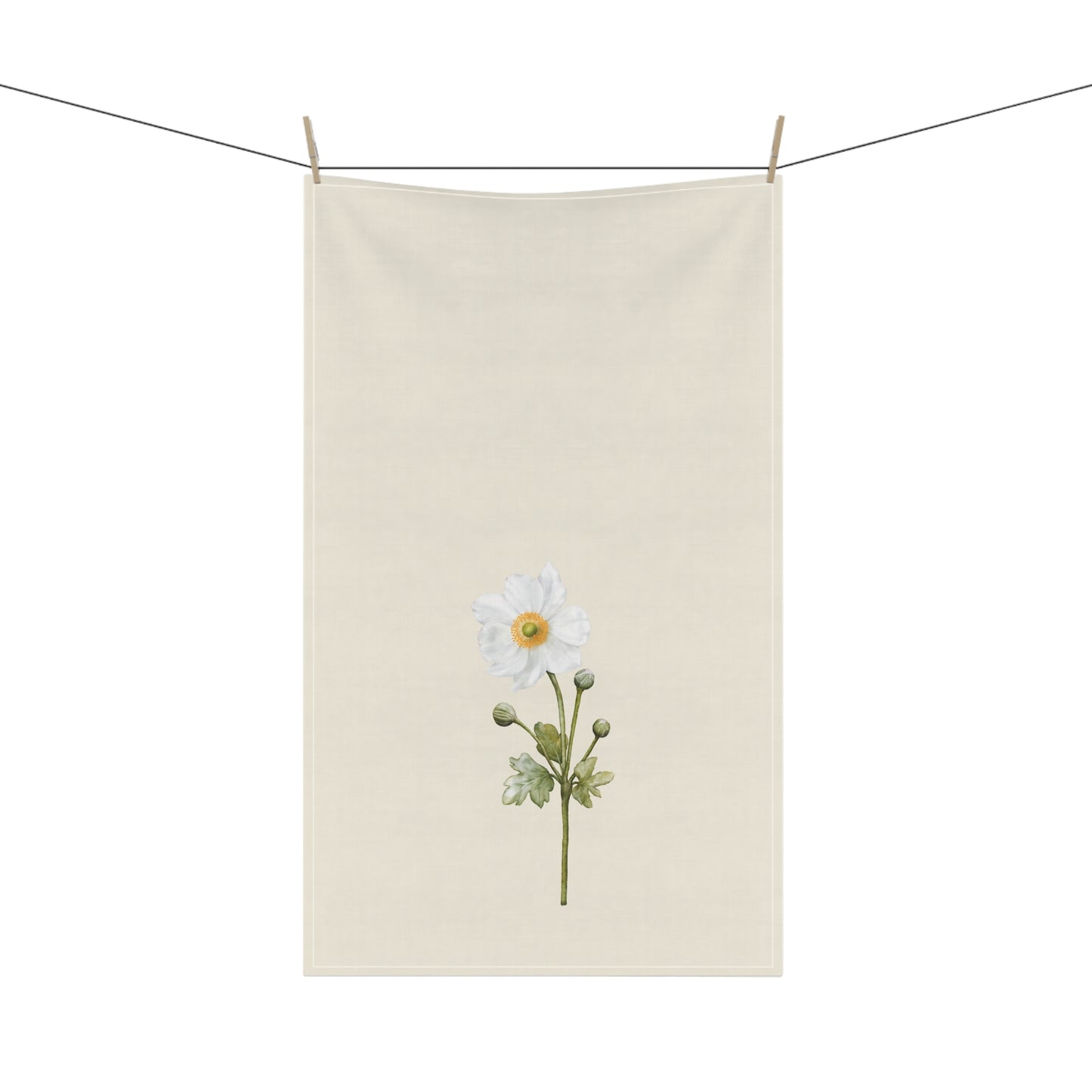 Daisy Floral Cotton Tea Towels, Flower Kitchen Towels, Farmhouse, Cottage Décor, Flour Sack Towel, Dish Towel, Eco-Friendly, Sustainable