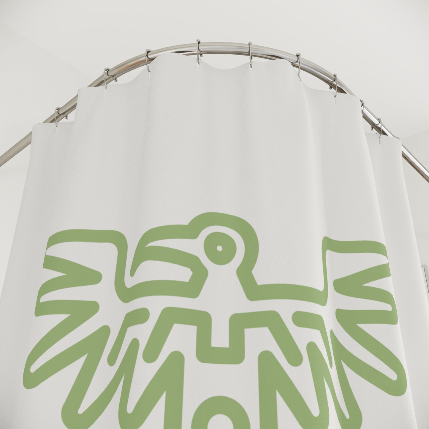 Aztec Phoenix Minimalist Shower Curtain