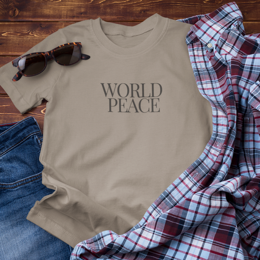 World Peace Cotton T-Shirt, Eco-Friendly, Sustainable