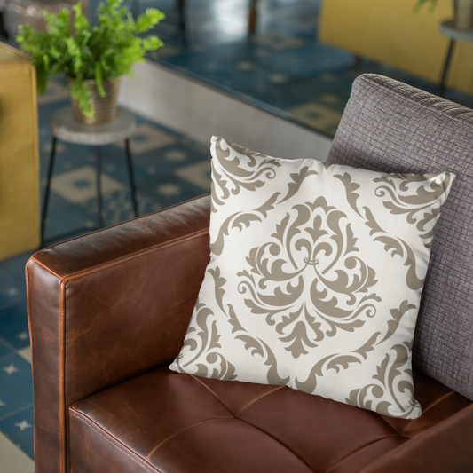 Throw Pillow Vintage Minimalist Victorian, Eco-Friendly, Sustainable