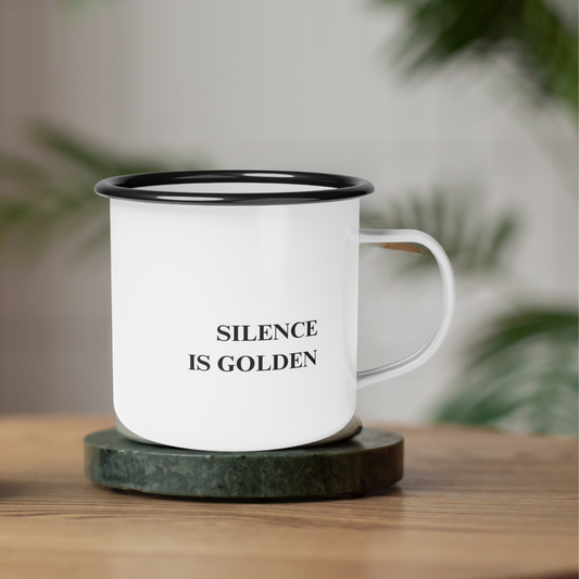 Morning Silence Mug, Stainless Steel, Minimalist Farmhouse, Eco-Friendly, Sustainable
