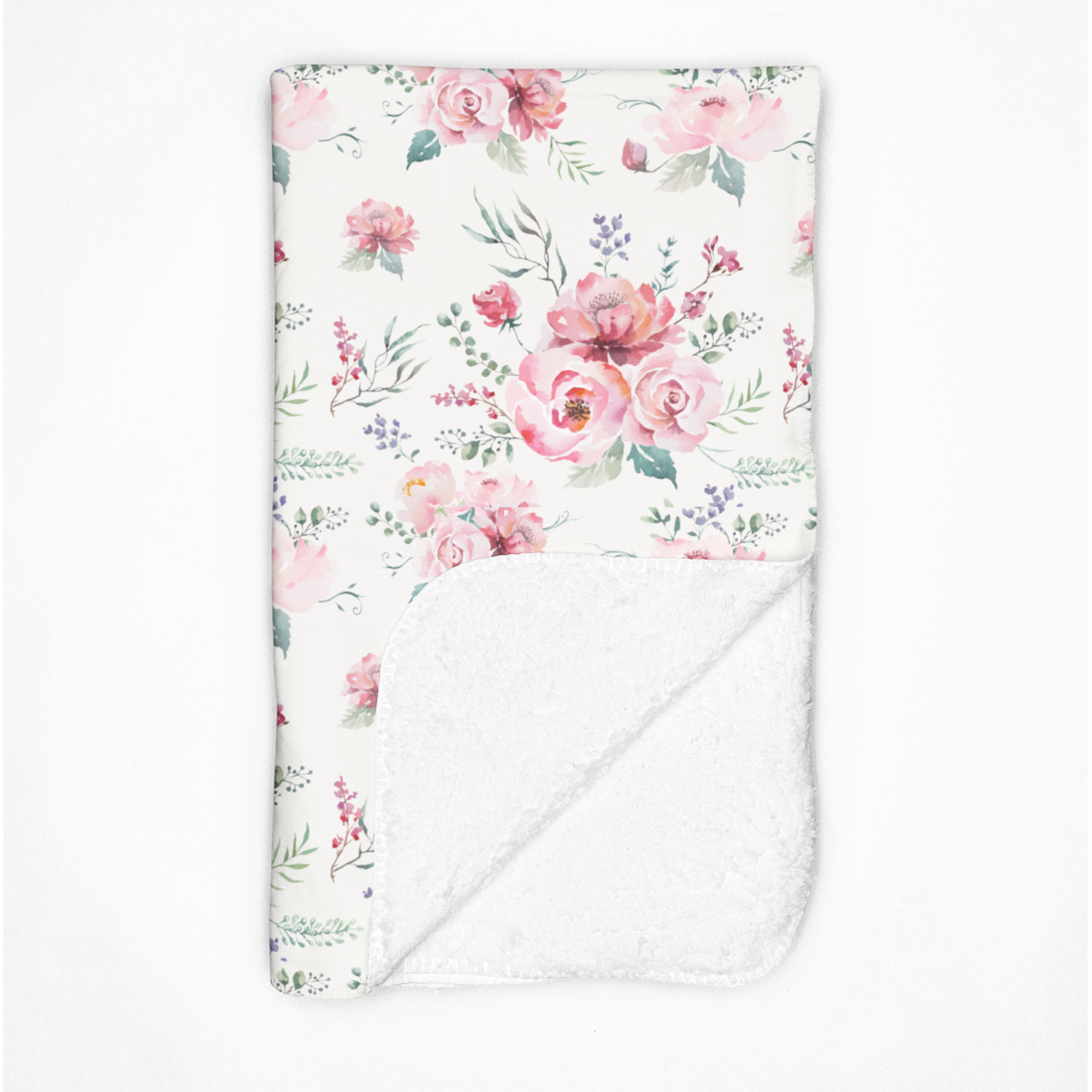 Antique Rose Plush Velveteen Throw Blanket, Medium Heavy-Weight, Eco-Friendly, Sustainable