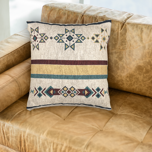 Southwest Woven Throw Pillow, Western Home Decor, Southwest, Aztec, Tribal, Western Country Living
