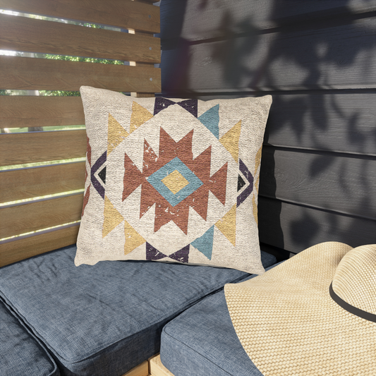 Bohemian Woven Throw Pillow | Rustic Decor, Tribal, Country, Western Home, Southwest Decor