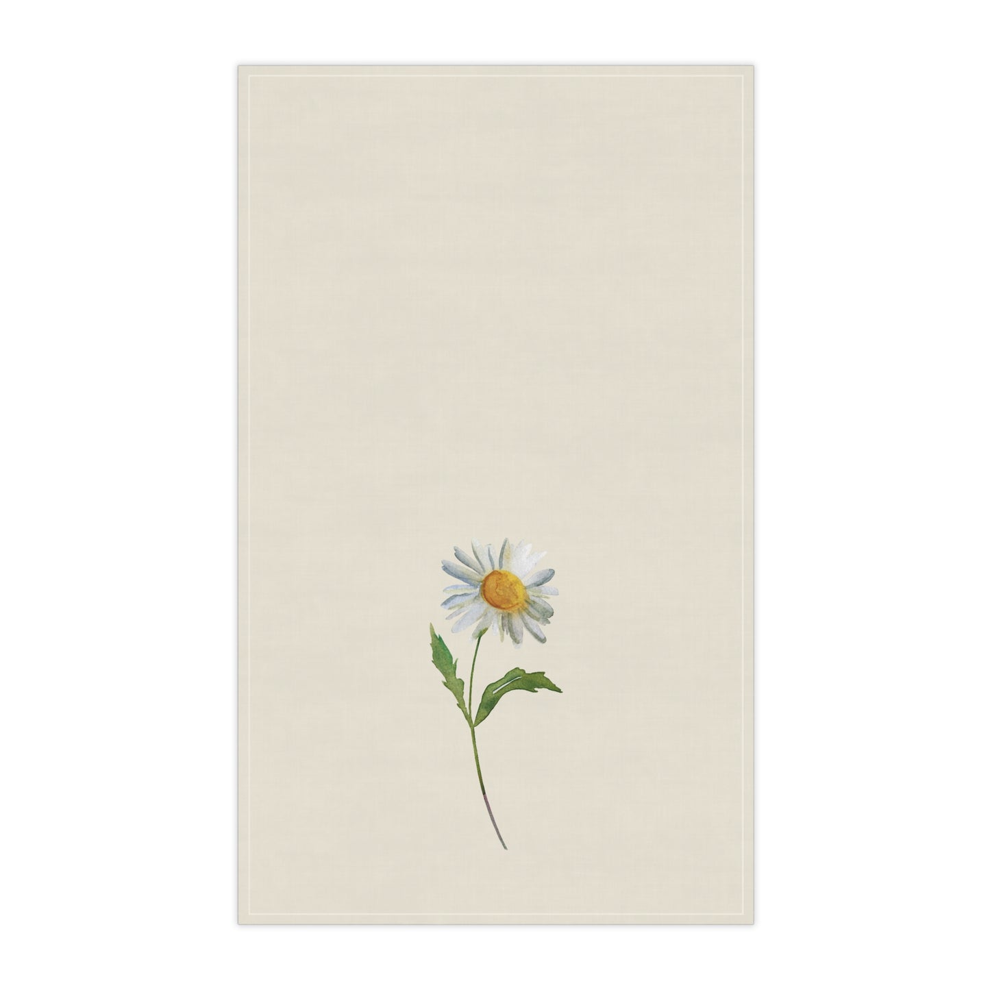 Daisy Floral Cotton Tea Towels, Flower Kitchen Towels, Farmhouse, Cottage Décor, Flour Sack Towel, Dish Towel, Eco-Friendly, Sustainable