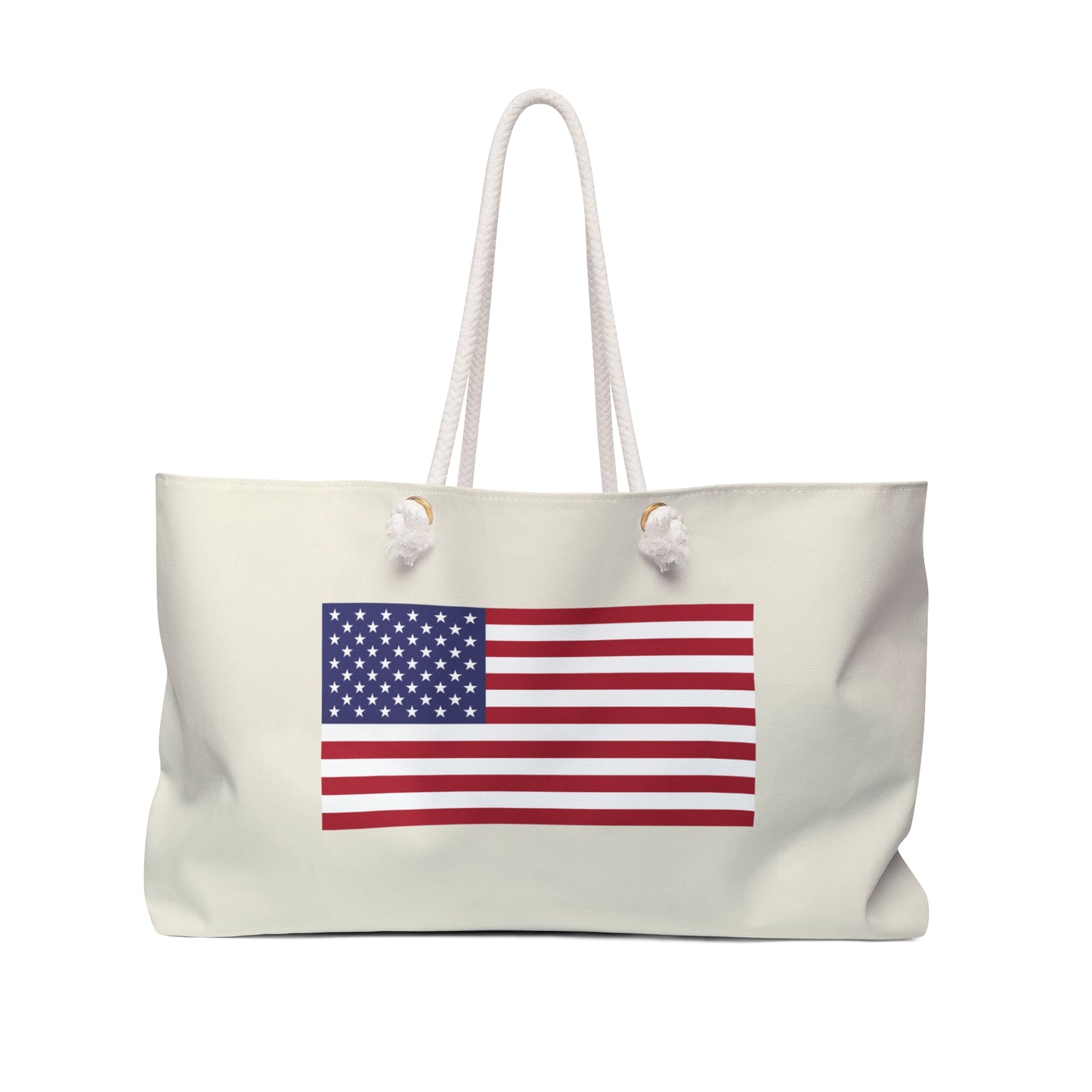 American Flag Weekender Tote Bag, Eco-Friendly Sustainable Travel Tote