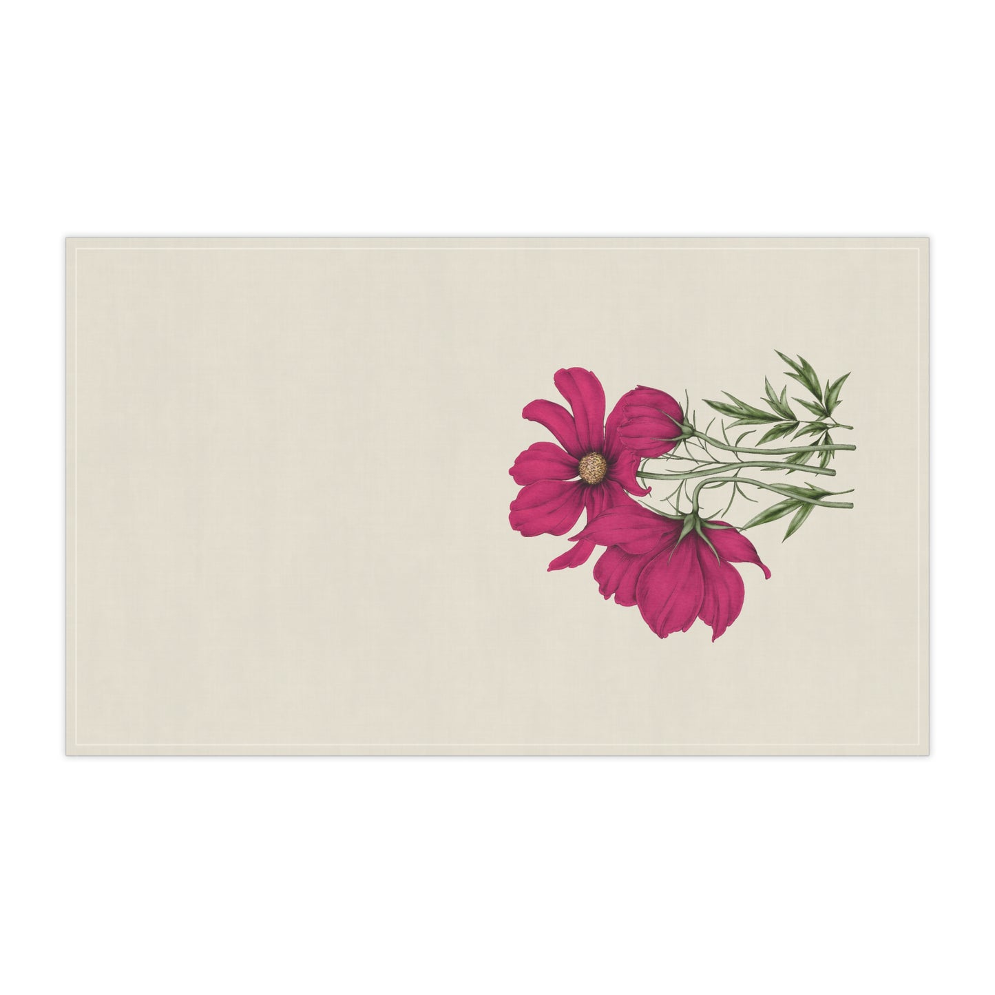 Botanical Floral Cotton Tea Towels, Flower Kitchen Towels, Farmhouse, Cottage Décor, Flour Sack Towel, Dish Towel, Eco-Friendly, Sustainable